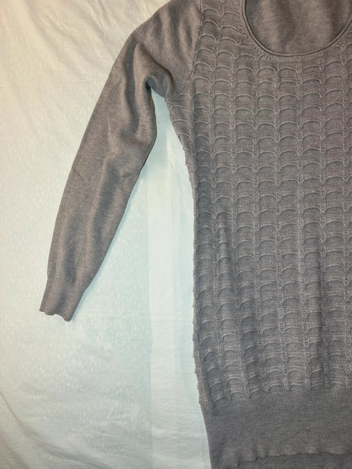 Grijze vintage lange winterjurk – photo 6